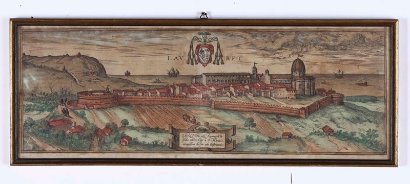 Braun,Georg - Hogenberg, Frans Lauretum agri. (Veduta di Orvieto) Sec.XVI-XVII  - Auction Old and Rare Books. Envravings - Cambi Casa d'Aste