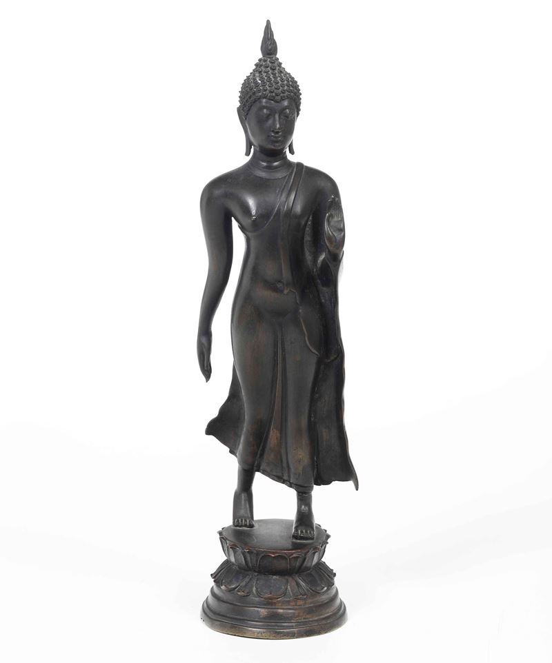 A bronze Buddha, Thailand, 1800s  - Auction Orietal Art - Cambi Casa d'Aste