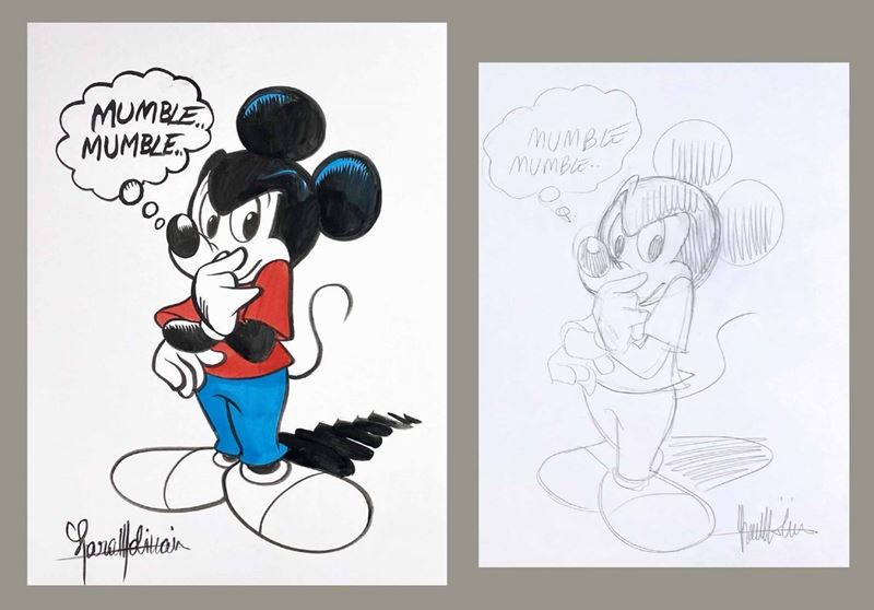 Lara Molinari : Mickey Mouse Mumble.. Mumble..   - Auction Comics - Cambi Casa d'Aste