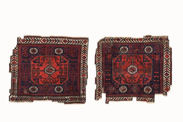 Lotto di due tappeti Baluch fine XIX inizio XX secolo