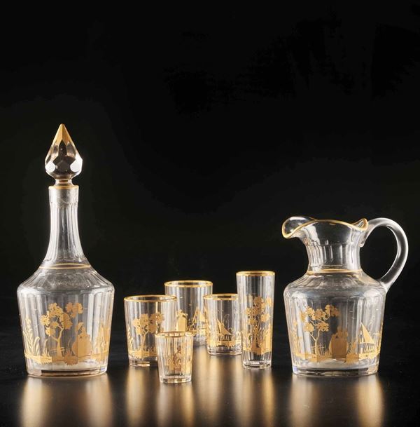 Servizio di bicchieri Murano, XX secolo 