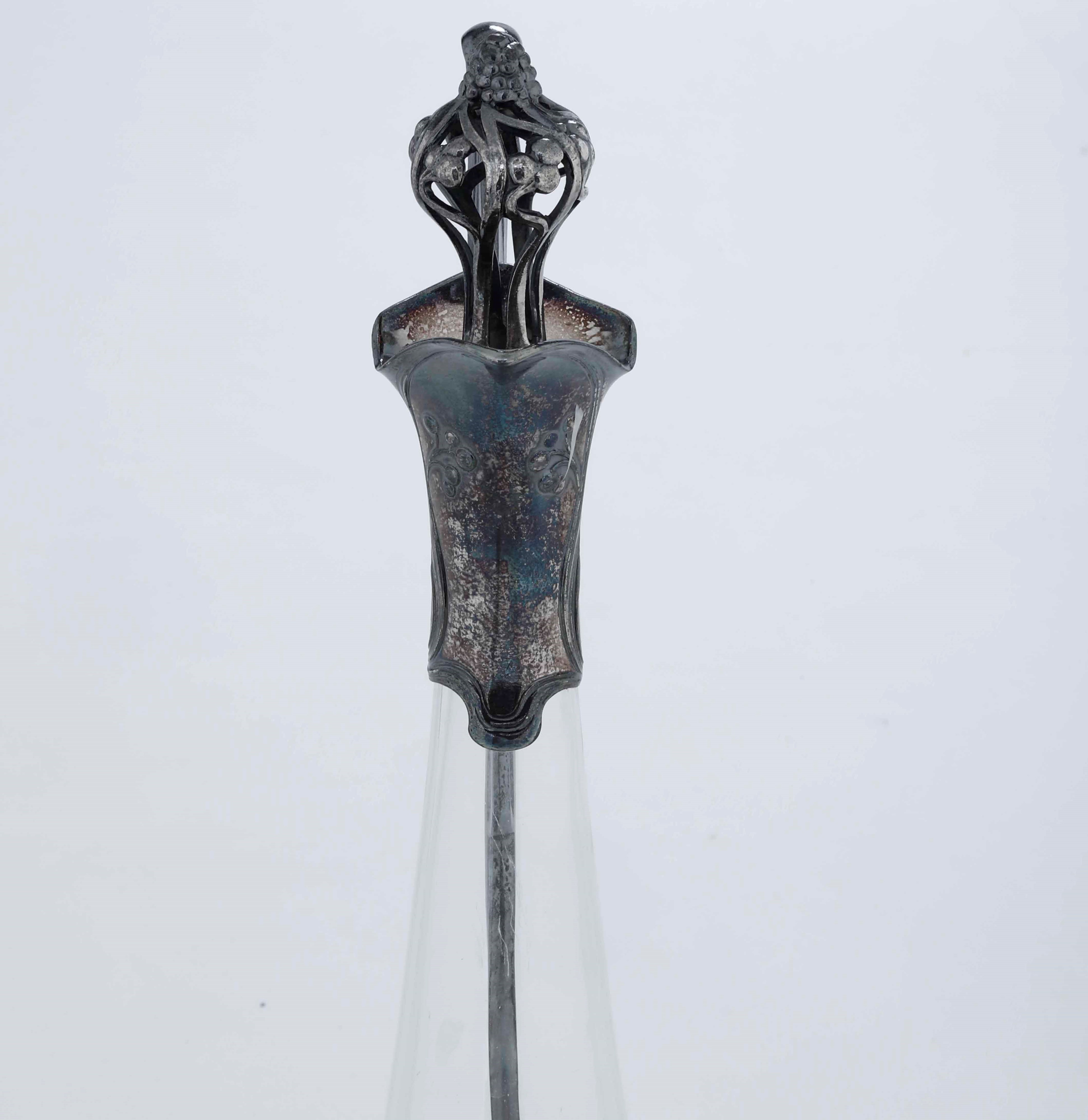 Decanter in Cristallo e Metallo Argentato, Wmf