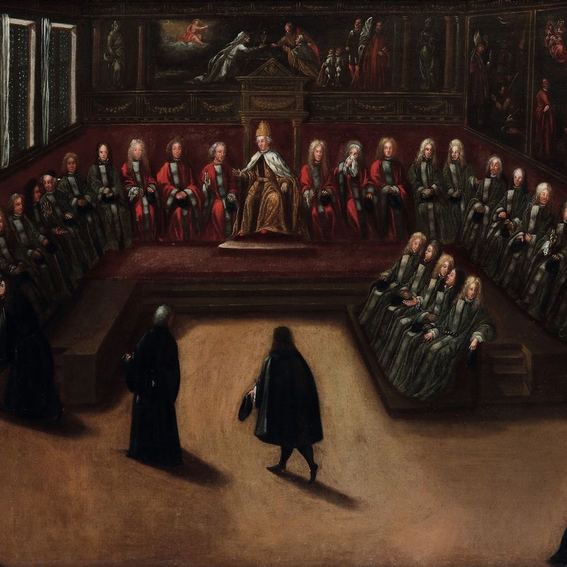 Alessandro Piazza - Nobili Riuniti nel Palazzo Ducale di Venezia