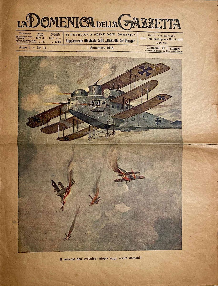 1900/1940, Grande Insieme di Giornali, Manifesti, Volantini, Stampe, Fotografie Originali, Cartol...