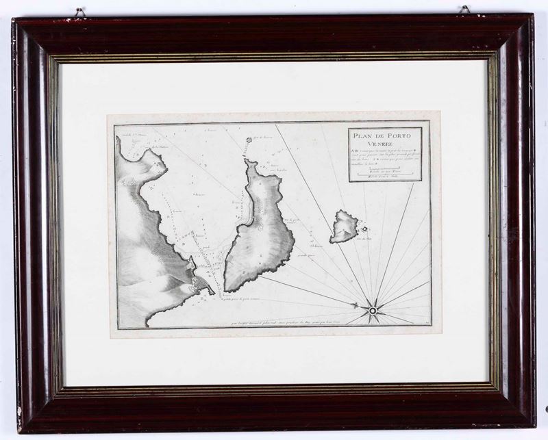 Jacques Ayrouard : Plane de Porto Venere XVIII secolo  - Auction Old and Rare Books. Envravings - Cambi Casa d'Aste