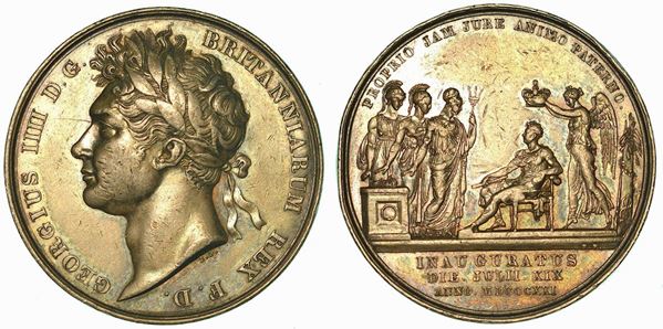 REGNO UNITO. GEORGE IV, 1820-1830. Medaglia in argento 1821. Per l'Incoronazione.