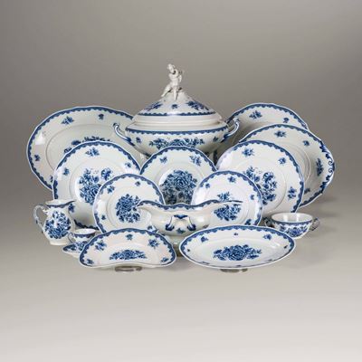 Servizio da Tavola “museo Giardino Blu”doccia, Manifattura di Richard Ginori, XX Secolo