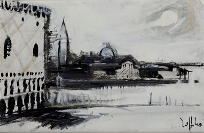 Veduta di Venezia con Isola di San Giorgio e Scorcio di Palazzo Ducale