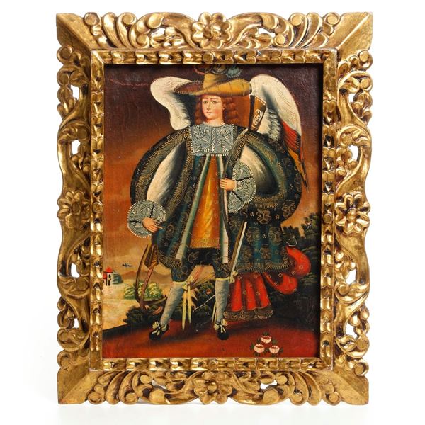 Scuola di Cuzco del XIX secolo Arcangelo Gabriele