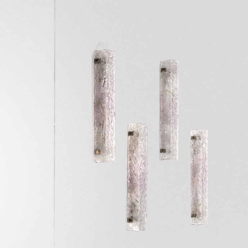 Barovier &amp; Toso : Quattro lampade a parete  - Auction Design Lab - Cambi Casa d'Aste