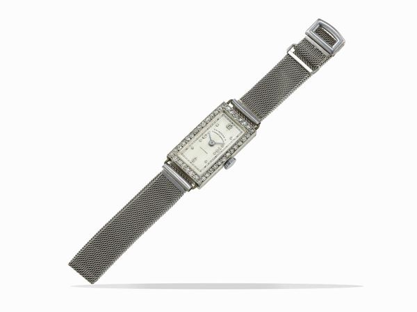 Vacheron & Constantin platinum and diamond lady's wristwatch