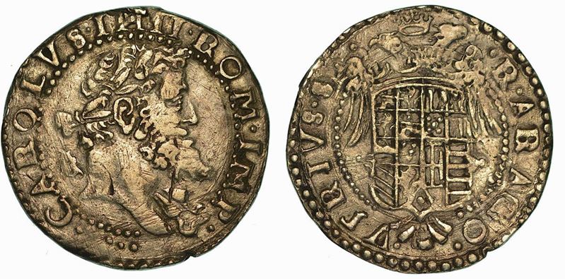 NAPOLI. CARLO V D'ASBURGO, 1516-1556. Tarì.  - Auction Numismatics - Cambi Casa d'Aste