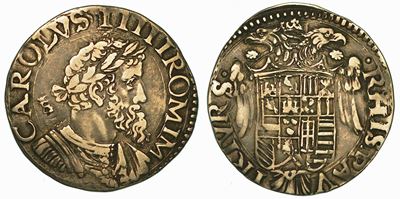 Napoli. Carlo V D'asburgo, 1516-1556. Tarì.