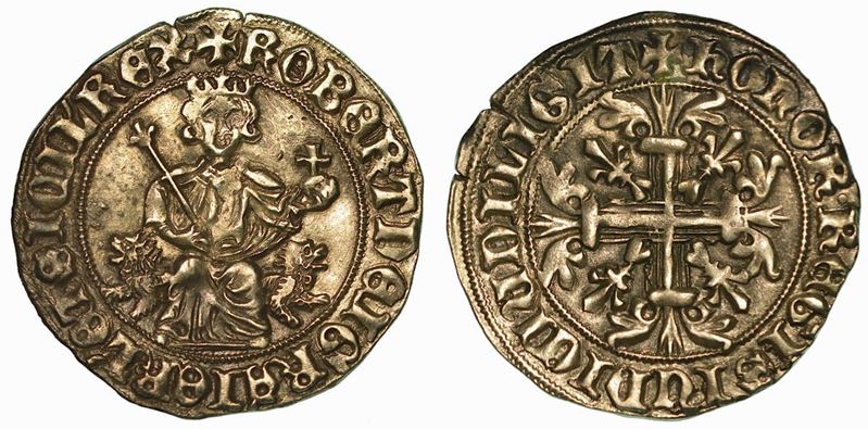 NAPOLI. ROBERTO D'ANGIÒ, 1309-1343. Gigliato.  - Auction Numismatics - Cambi Casa d'Aste