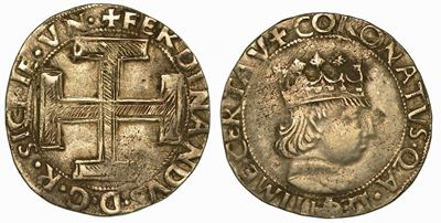 Napoli. Ferdinando i D'aragona, 1458-1494. Coronato.