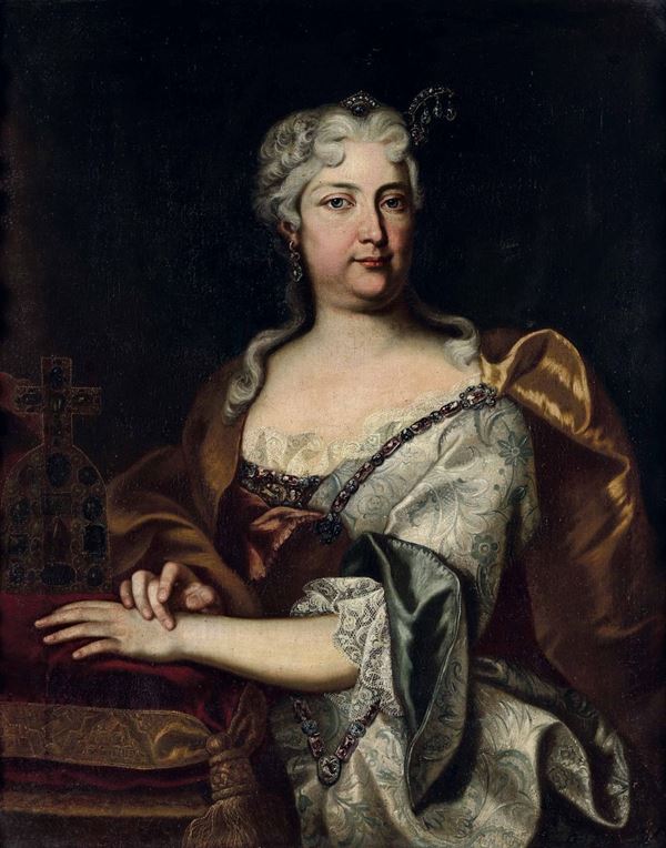 Johann Gottfried Auerbach - Ritratti del imperatore Carlo VI e dell'imperatrice Elisabetta di Brunsvick