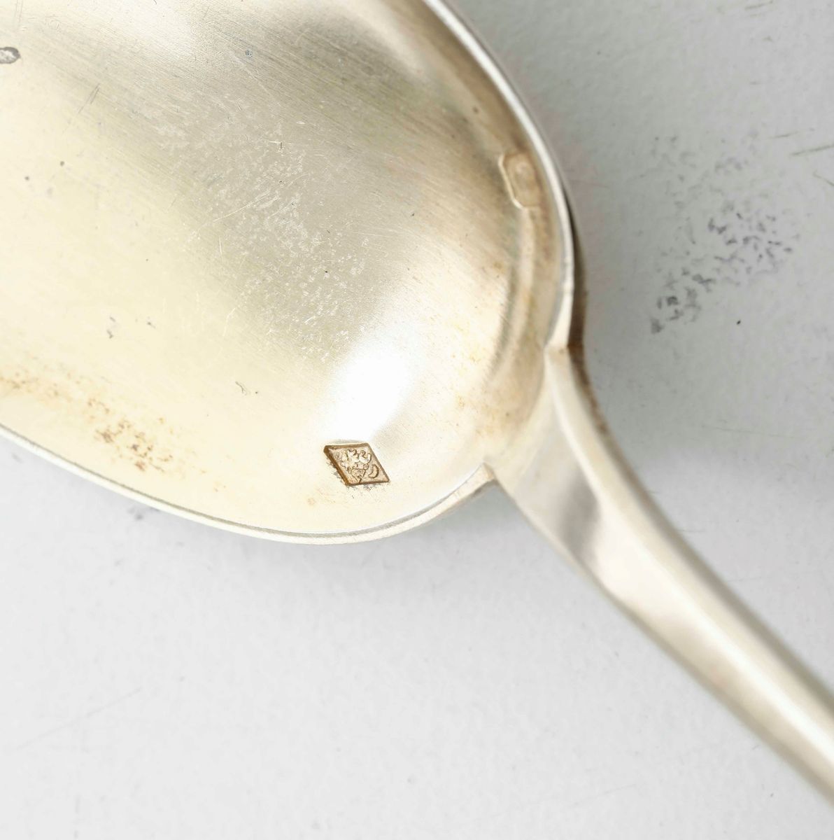 Servizio di Cucchiaini. Argento Fuso, Cesellato e Dorato. Parigi Inizio XX Secolo. Maison Cardeil...