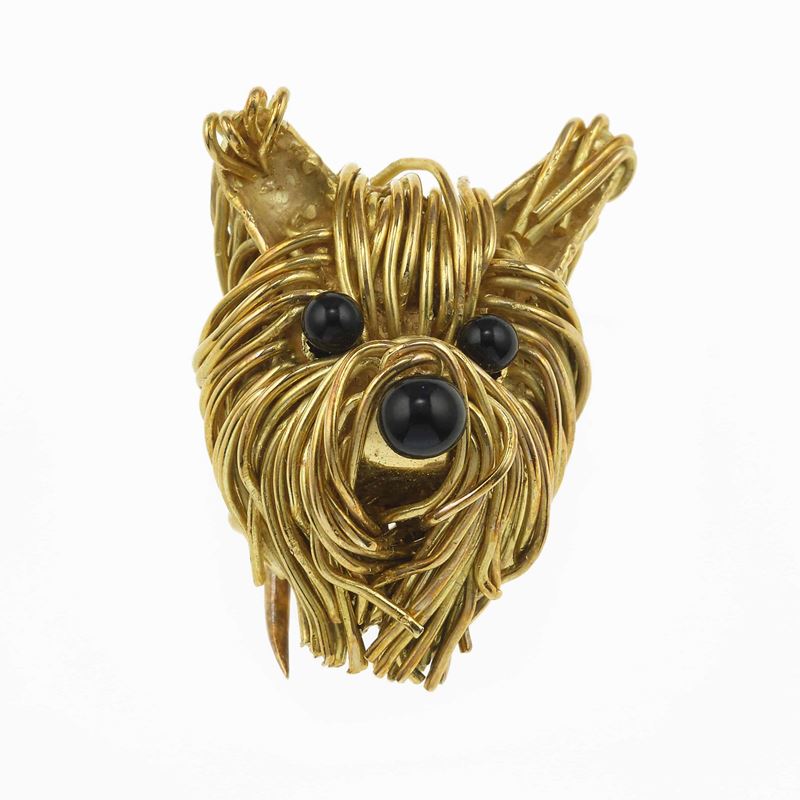Gold clip. Misani case  - Auction Fine Jewels - Cambi Casa d'Aste