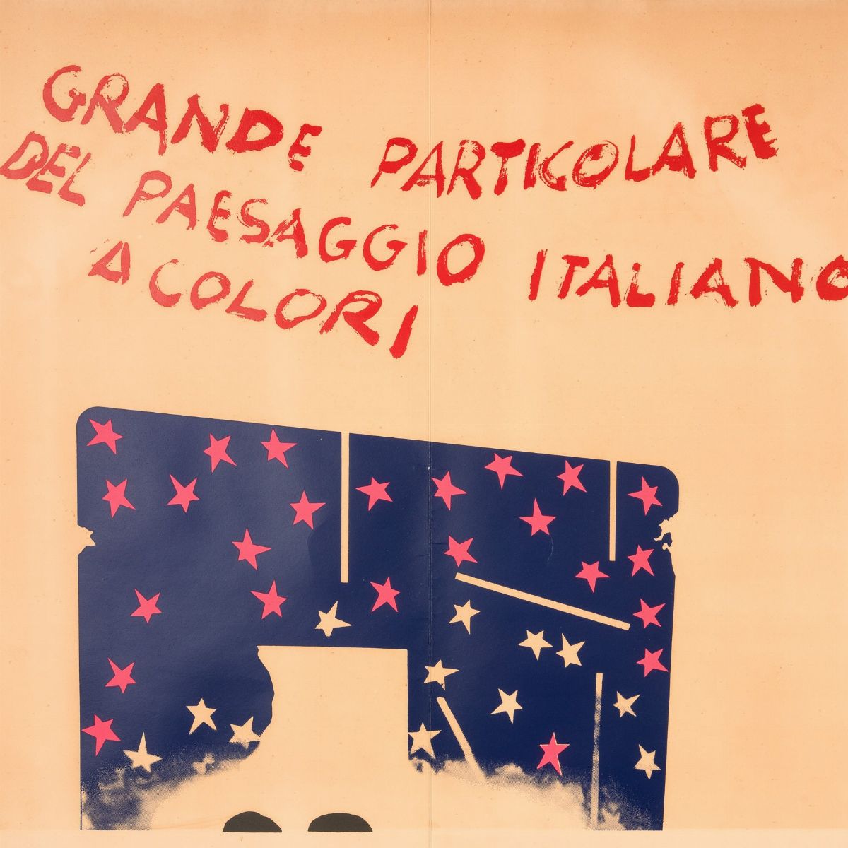 Mario Schifano - Grande Particolare del Paesaggio Italiano a Colori