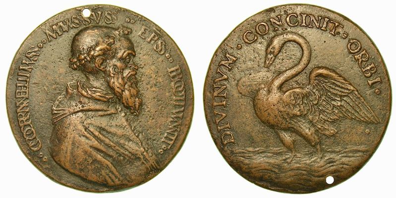 BITONTO. CORNELIO MUSSO VESCOVO, 1511-1574. Medaglia in bronzo s.d.  - Asta Numismatica - Cambi Casa d'Aste