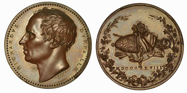 REGNO UNITO. RICHARD DUPPA, 1770-1831. Medaglia in bronzo 1828.
