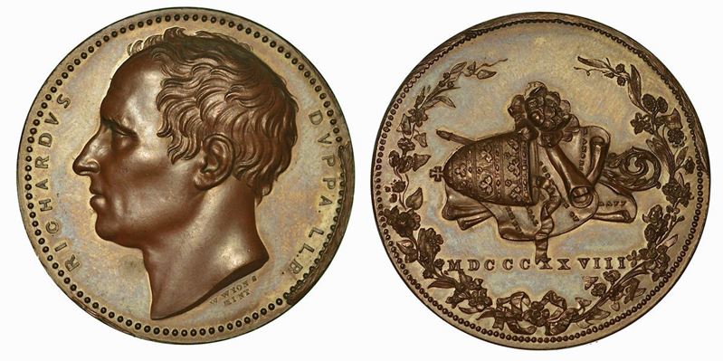 REGNO UNITO. RICHARD DUPPA, 1770-1831. Medaglia in bronzo 1828.  - Asta Numismatica - Cambi Casa d'Aste