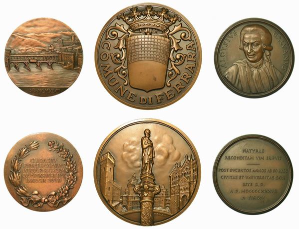 ITALIA. Lotto di tre medaglie del 1900.