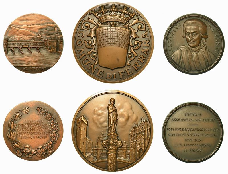 ITALIA. Lotto di tre medaglie del 1900.  - Auction Numismatics - Cambi Casa d'Aste