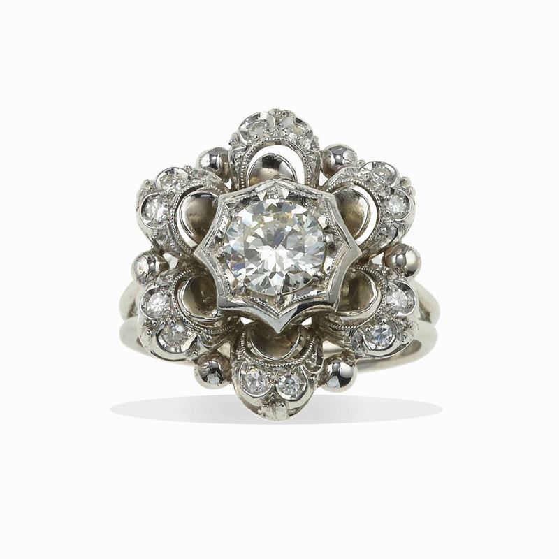 Diamond and gold ring  - Auction Fine Jewels - Cambi Casa d'Aste
