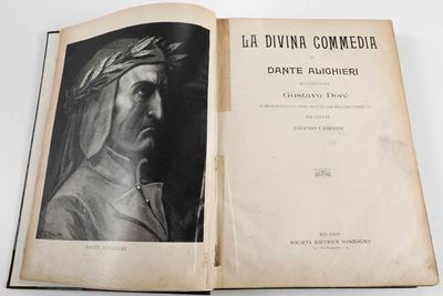 La Divina Commedia... Illustrata da Gustavo Dorè. Milano, Sonzogno, Senza Data ma Fine Secolo XIX...
