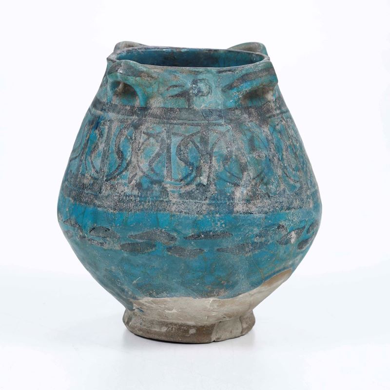 Piccolo vaso Siria, XII-XIII secolo  - Auction Majolica and Porcelain - Cambi Casa d'Aste