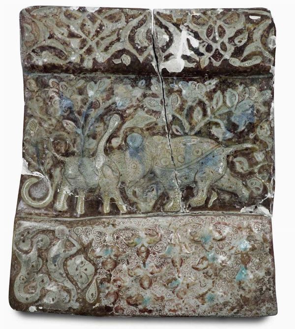 Mattonella Persia (Iran), Kashan, XIII-XIV secolo