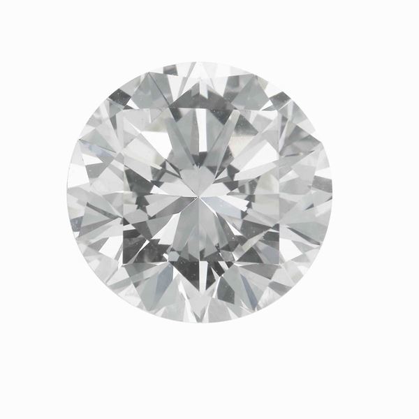 Diamante taglio brillante di ct 3.59, colore M, caratteristiche interne VS1, fluorescenza none