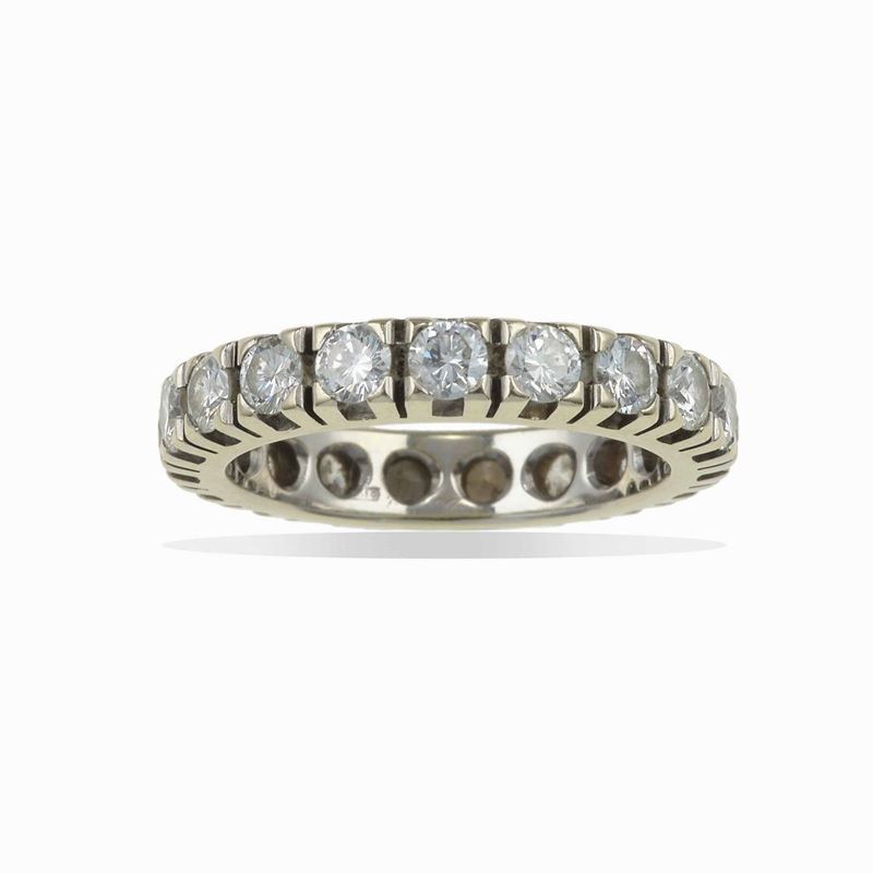 Rivière con diamanti taglio brillante per ct 1.90 circa  - Asta Fine Jewels - Cambi Casa d'Aste
