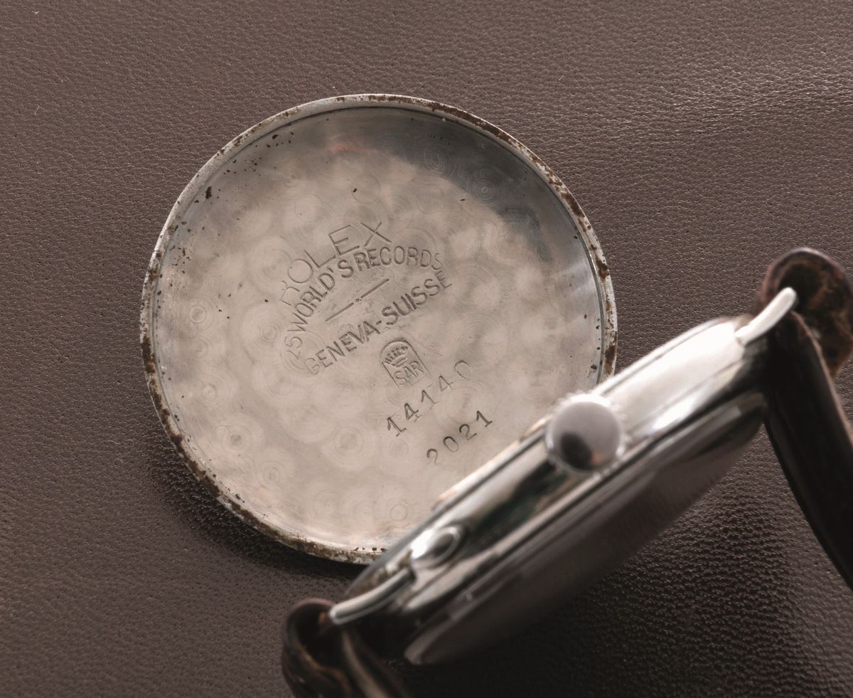 Rolex - Rarissimo Cronografo Due Contatori da Polso Monopulsante in Acciaio Referenza 2021 con Fo...
