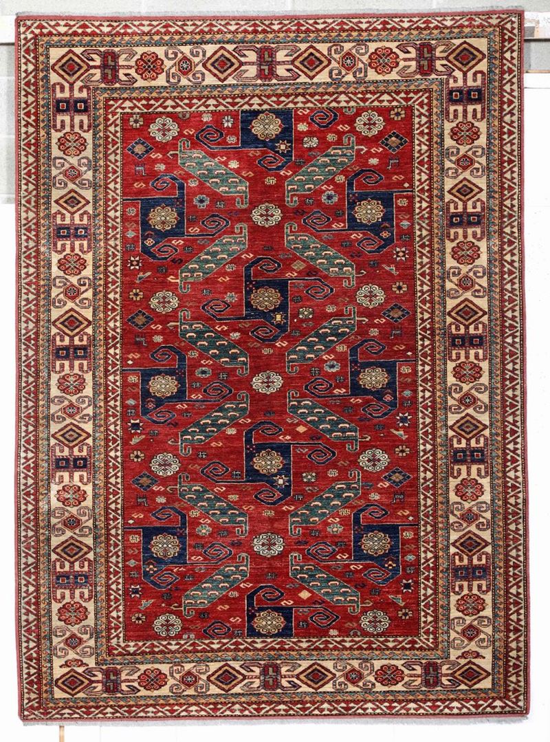 Tappeto Uzbekistan, fine XX secolo  - Asta Tappeti - Cambi Casa d'Aste