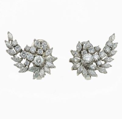 Orecchini con Diamanti Taglio Brillante e Marquise