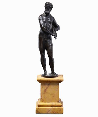 Ercole. Bronzo Fuso e Patinato. Arte Veneta del XVII Secolo. Ambito di Niccolò Roccatagliata (gen...