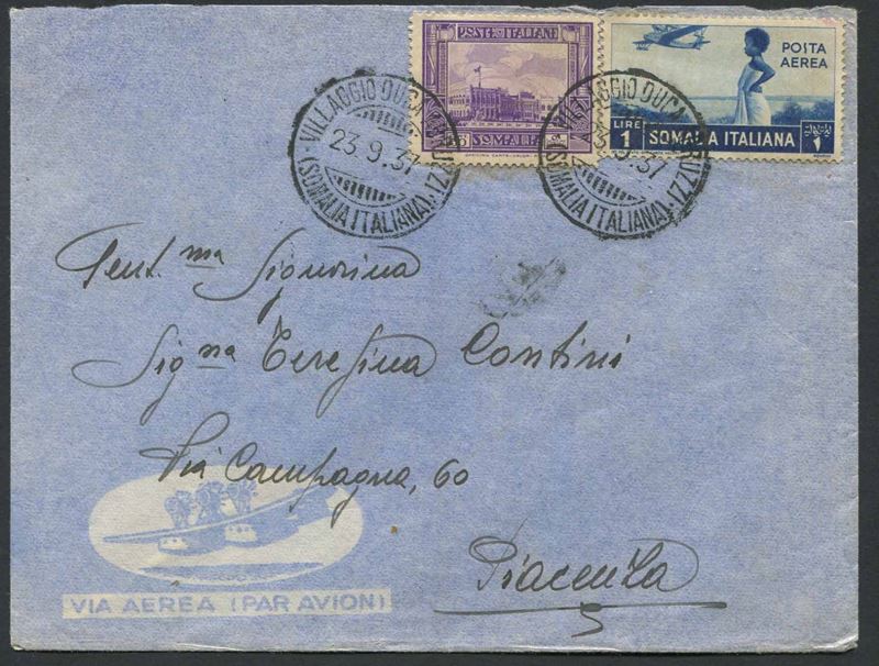 1937, Villaggio Duca degli Abruzzi (Somalia)  - Auction Philately - Cambi Casa d'Aste