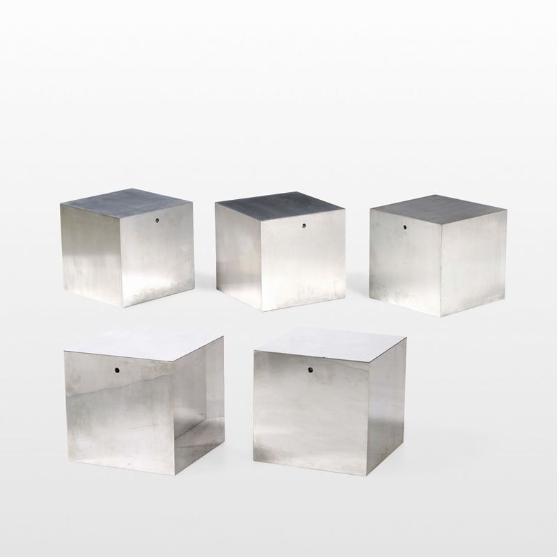 Cinque tavoli cubici  - Asta Design - Cambi Casa d'Aste
