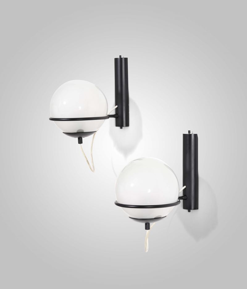 Gino Sarfatti : Due lampade a parete mod. 238/1  - Auction Design Lab - Cambi Casa d'Aste