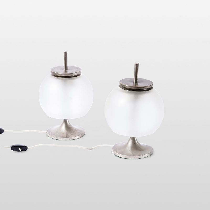 Emma Schweinberger Gismondi : Coppia di lampade da tavolo mod. Chi  - Asta Design - Cambi Casa d'Aste