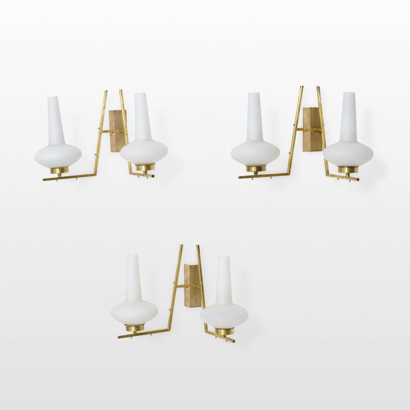 Tre lampade a parete  - Auction Design Lab - Cambi Casa d'Aste