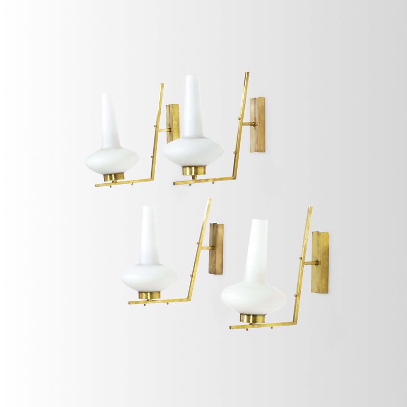 Quattro lampade a parete  - Asta Design - Cambi Casa d'Aste