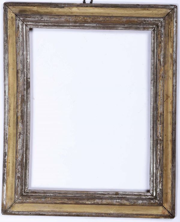 Mira Cornice in legno Cannes 25x30 cm - bianco e oro - Vetro standard