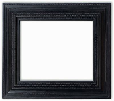 Cornice Guillochè in Legno Ebanizzato, XIX Secolo