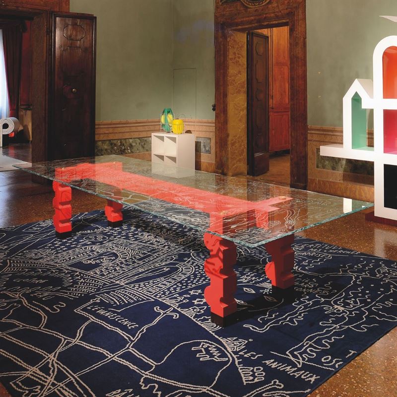 Alessandro Mendini : Grande tavolo mod. Golden Gate  - Auction Fine Design - Cambi Casa d'Aste