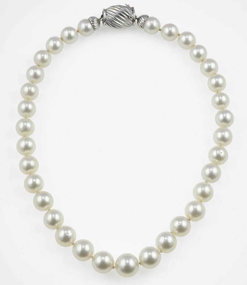 Cultured south-sea pearl necklace  - Auction Fine Jewels - Cambi Casa d'Aste