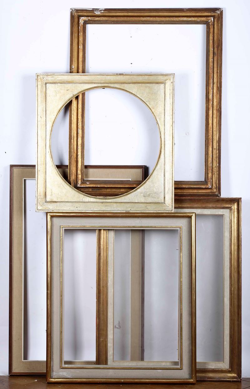 Lotto di cinque grandi cornici  - Auction Antique Frames - Cambi Casa d'Aste