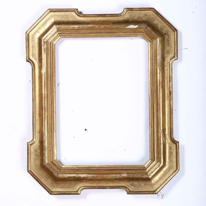 Cornice a vassoio dorata. XIX secolo  - Auction Frames - Cambi Casa d'Aste